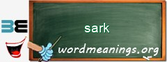 WordMeaning blackboard for sark